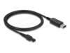 Delock 4 pin USB Type A (male) - 2 pin (male) Sort 1m Strømkabel