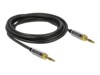 Delock Audiokabel 3m Sort