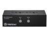 TRENDnet TK 222DVK KVM / audio / USB switch Desktop