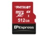 Patriot EP Series microSDXC UHS-I Memory Card 512GB 800MB/s