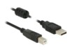 Delock USB-kabel 1m Sort