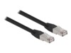 DeLOCK CAT 6a S/FTP 15m Patchkabel Sort