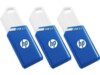 HP X755W PACK x3 128GB 3.2 Gen 1 USB stick Blå