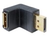 Delock Adapter Displayport male > Displayport female angled down DisplayPort adapter Sort