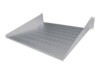 Intellinet 19' Cantilever Shelf, 2U, 2-Point Front Mount, 400mm Depth, Vented, Grey Rackhylde Grå