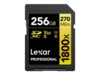 Lexar Professional GOLD Series SDXC UHS-II Memory Card 256GB 270MB/s