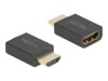 Delock HDMI-adapter med Ethernet Sort