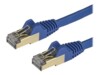 StarTech.com 3 m CAT6a Cable - 10 Category 6a Shielded Snagless RJ45 100W Patch Cord - 10GbE Blue UL/TIA Certified CAT 6a Afskærmet parsnoet (STP) 3m Patchkabel Blå