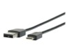 Mobilis USB Type-C kabel 1m Sort