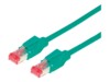 Draka Comteq S/FTP Patch cable Cat6, Green, 1m 1m Grøn