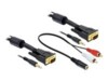 Delock VGA-kabel 3m Sort