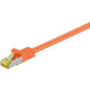 goobay CAT 7 SFTP, PiMF 25cm Patchkabel Orange
