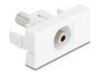Delock Easy 45 Module stereo jack female 3.5 mm 3 pin to stereo jack female 3.5 mm 3 pin white