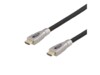 DELTACO Prime HDMI-4100 HDMI-kabel med Ethernet Sort