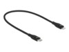 Delock Lightning-kabel 50cm Sort