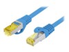 Lanberg CAT 6a S/FTP 50cm Patchkabel Blå RAL 5012