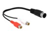 Delock Audiokabel 20cm Sort