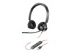 Poly Blackwire 3320 Kablet Høretelefoner Sort