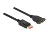 Delock DisplayPort forlængerkabel 3m Sort