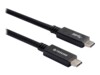 Prokord USB Type-C kabel 25cm Sort
