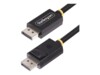 StarTech.com 1m DisplayPort 2.1 Cable, VESA-Certified, DP40 DP 2.1 Cable DisplayPort kabel 1m Sort