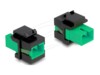 Delock Keystone Module SC Simplex female to SC Simplex female green / black
