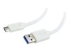 Cablexpert USB 2.0 / USB 3.0 / USB 3.1 USB Type-C kabel 1m Hvid