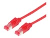 Draka Comteq HP-FTP Patch cable Cat6, Red, 3m F/UTP 3m Rød