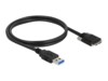 Delock USB-kabel 1m Sort