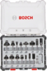 Bosch Fræsningsskærerbit Blødtræ Hardwood 8 mm 10 mm 25 mm 13 mm 32 mm 16 mm 35 mm 27 mm 19 mm 55 mm 60 mm 56 mm 51 mm 54 mm 49 mm 50 m 65 mm 52 mm 15 stk