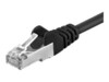 Goobay RJ45 CAT 5e S/FTP CCA 1m Black