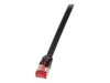 LogiLink SlimLine CAT 6a U/FTP, PiMF 2m Patchkabel Sort