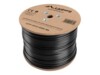 Lanberg CAT 5e Kabel med folie og kobberfletning (FTP) 305m Bulkkabel Sort