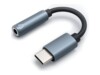 Qoltec USB-C til hovedtelefon jackstikadapter 10cm Grå