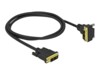 Delock DVI-kabel 2m Sort