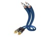in-akustik Premium Audio Audiokabel 75cm Blå Sølv