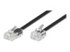 TEL 6P4C-8P4C RJ11-RJ45 1500 BLACK 15m