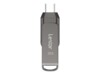 Lexar JumpDrive Dual Drive D400 32GB USB 3.1 / USB-C Grå