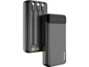 DUDAO capacious Powerbank with 3 built-in cables 20000mAh USB Type C + micro USB + Lightning black ( K6Pro+) 20000mAh 2xUSB-A Sort