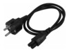 StarTech.com 3m (10ft) Laptop Power Cord, EU Schuko to C5, 2.5A 250V, 18AWG, Notebook / Laptop Replacement AC Cord, Printer/Power Brick Cord, Schuko CEE 7/7 to Clover Leaf IEC 60320 C5 - Laptop Charger Cable (753E-3M-POWER-LEAD) Strømkabel 3m Sort