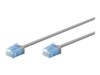 goobay CAT 6a U/UTP, Unshielded 15cm Patchkabel Grey