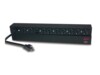 APC Basic Rack-Mount PDU Strømfordelingsenhed 10-stik 20A Sort 3.65m
