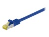goobay CAT 7 SFTP, PiMF 25cm Patchkabel Blå