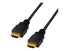 LogiLink HDMI-kabel med Ethernet 1m Sort