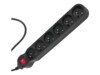 Maclean MCE188 Stikdåse 6-stik Sort 5m