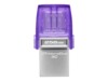 Kingston DataTraveler microDuo 3C 256GB USB 3.2 Gen 1 / USB-C USB stick Lilla Sølv