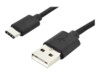 DIGITUS USB Type-C kabel 1m Sort