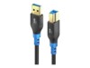 PureLink FlexInstall Series USB 3.2 Gen 1x1 USB-kabel Sort