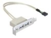 Delock Slot bracket USB-kabel 50cm