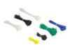 Delock Cable tie assortment box 600 pieces assorted colours Sort Blå Grøn Hvid Gul